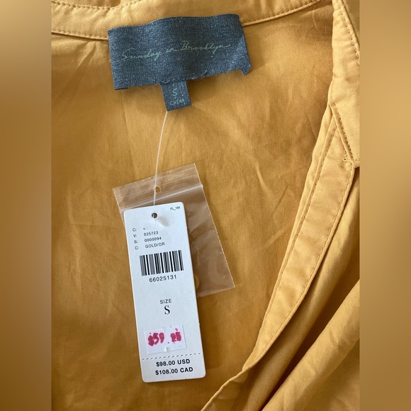 NWT ANTHROPOLOGIE TWIST FRONT V-NECK BLOUSE - Picture 7 of 10